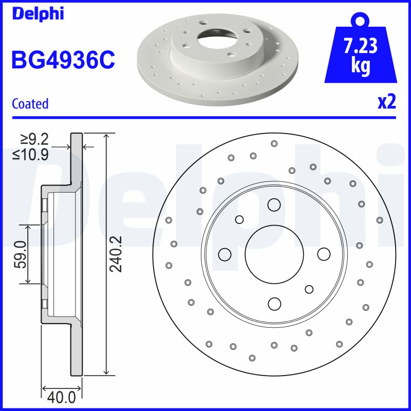 Disc frana BG4936C DELPHI