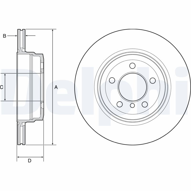 Disc frana BG4937C DELPHI