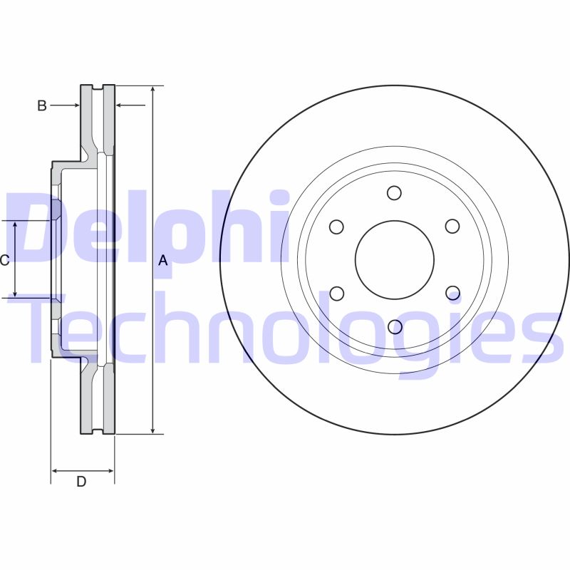 Disc frana BG4941 DELPHI