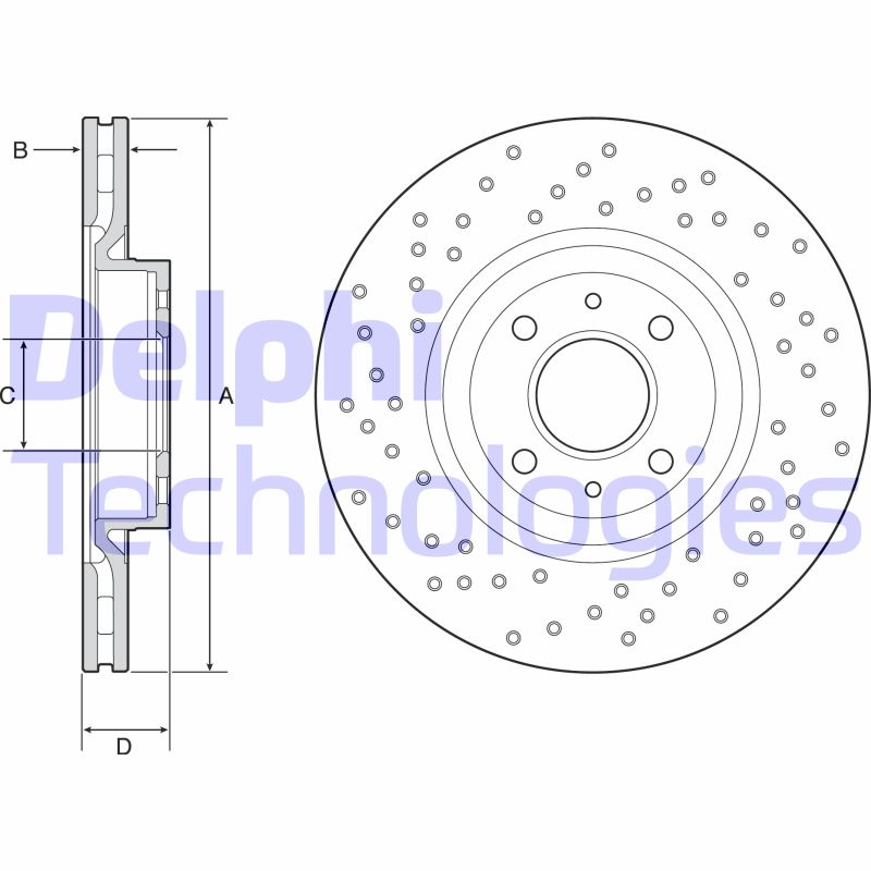 Disc frana BG4943C DELPHI