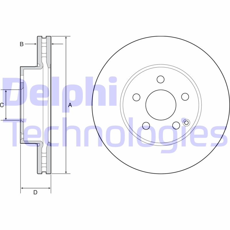 Disc frana BG4945C DELPHI