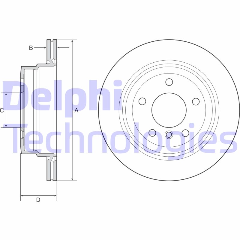 Disc frana BG4946C DELPHI