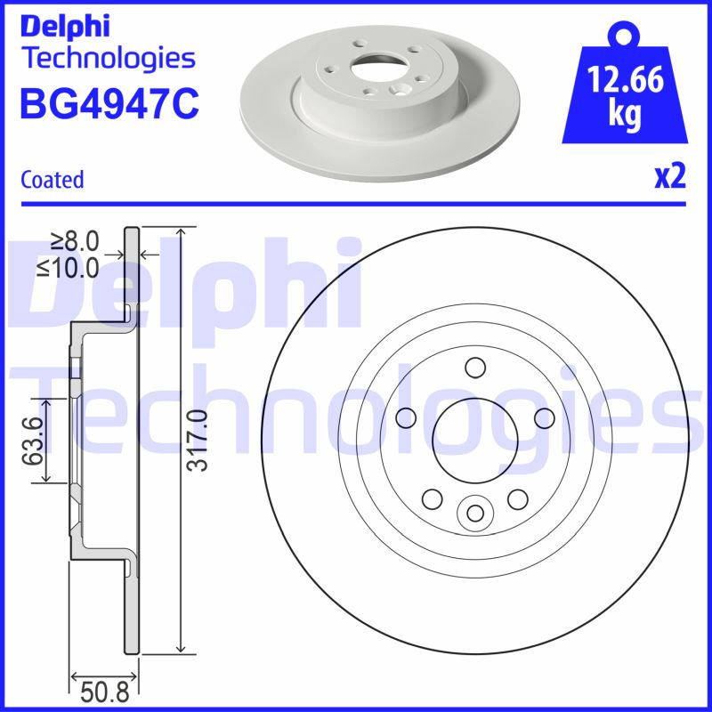 Disc frana BG4947C DELPHI