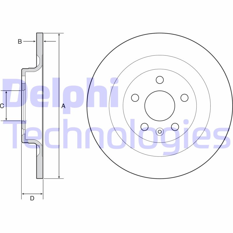 Disc frana BG4950C DELPHI