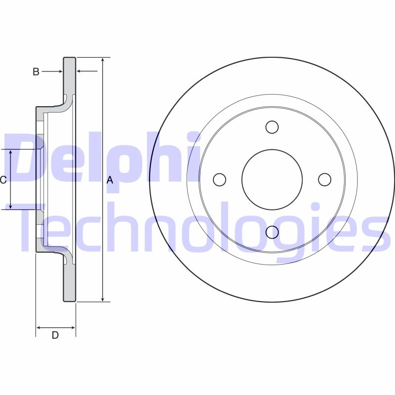 Disc frana BG4954C DELPHI