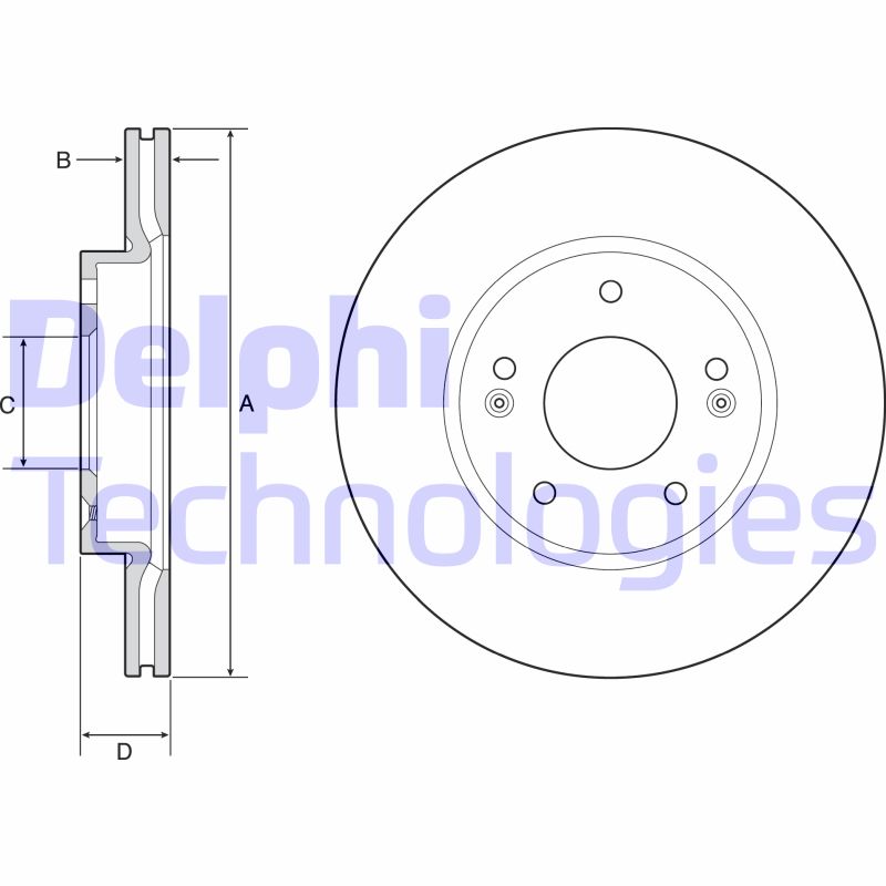 Disc frana BG4955C DELPHI