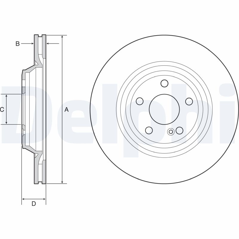 Disc frana BG4957C DELPHI