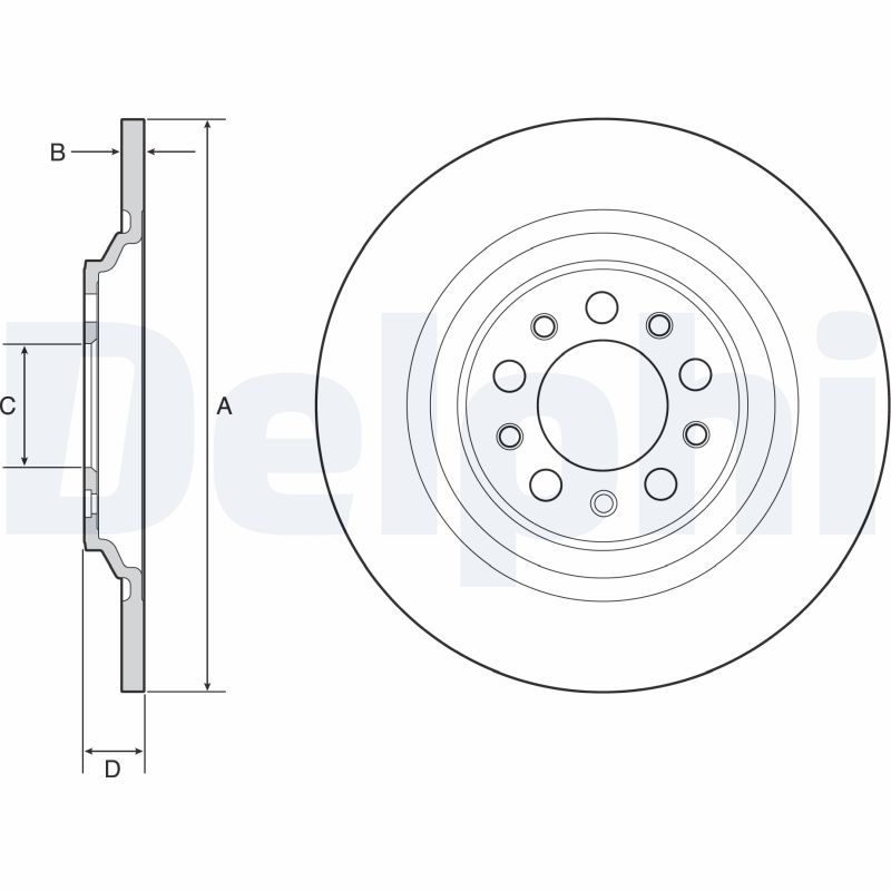 Disc frana BG4961C DELPHI