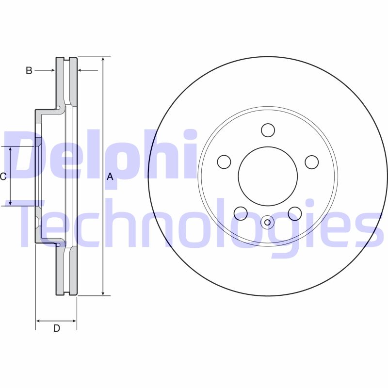 Disc frana BG4963C DELPHI