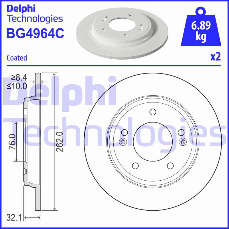 Disc frana BG4964C DELPHI