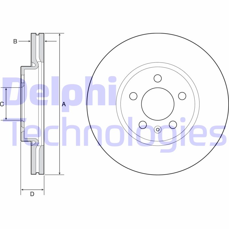 Disc frana BG4965C DELPHI