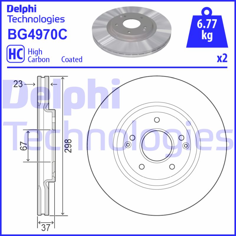 Disc frana BG4970C DELPHI