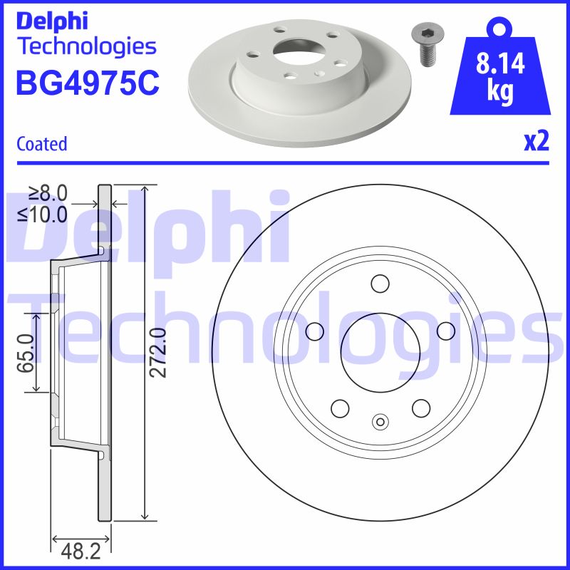 Disc frana BG4975C DELPHI