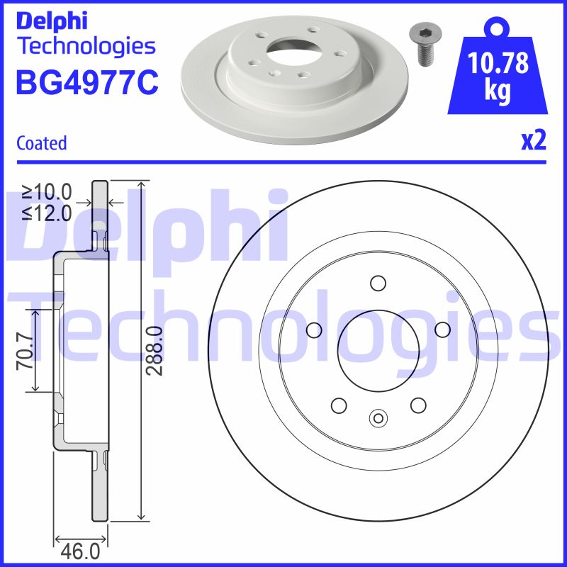 Disc frana BG4977C DELPHI