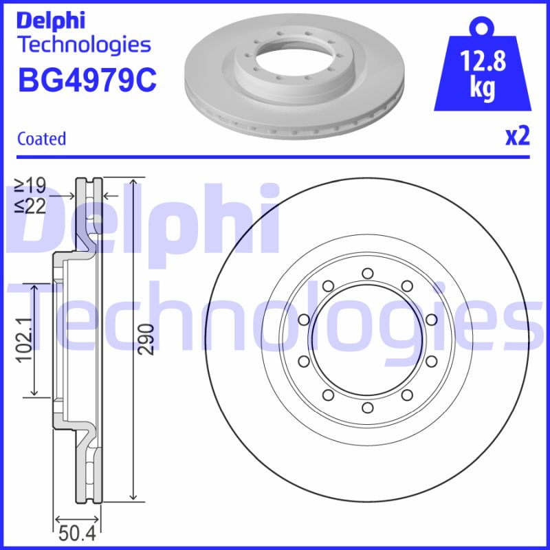 Disc frana BG4979C DELPHI