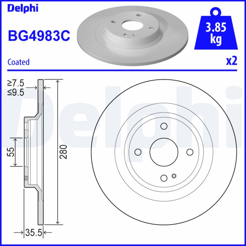 Disc frana BG4983C DELPHI