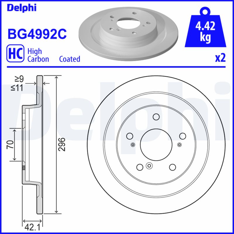 Disc frana BG4992C DELPHI