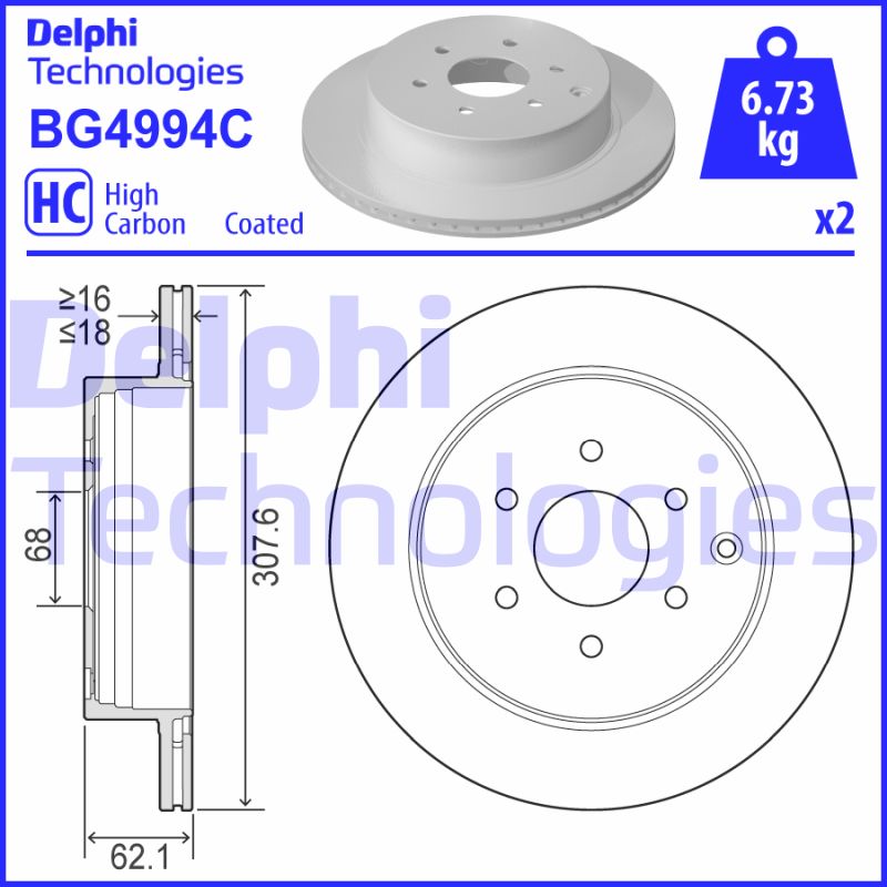 Disc frana BG4994C DELPHI