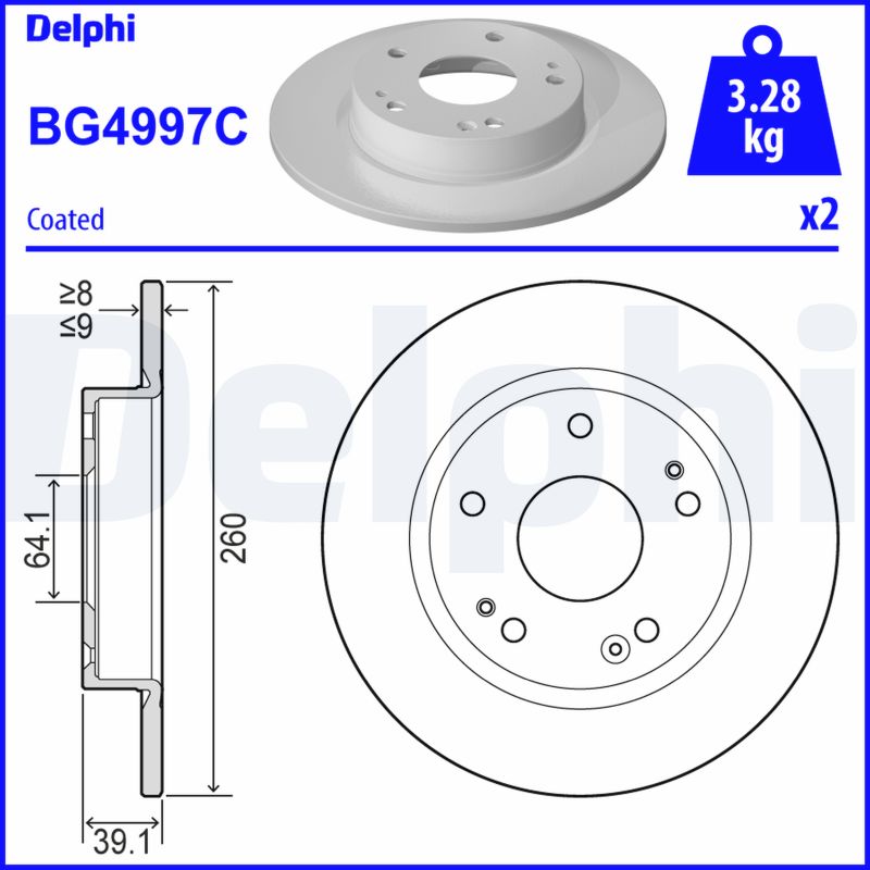 Disc frana BG4997C DELPHI