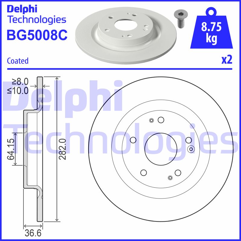 Disc frana BG5008C DELPHI