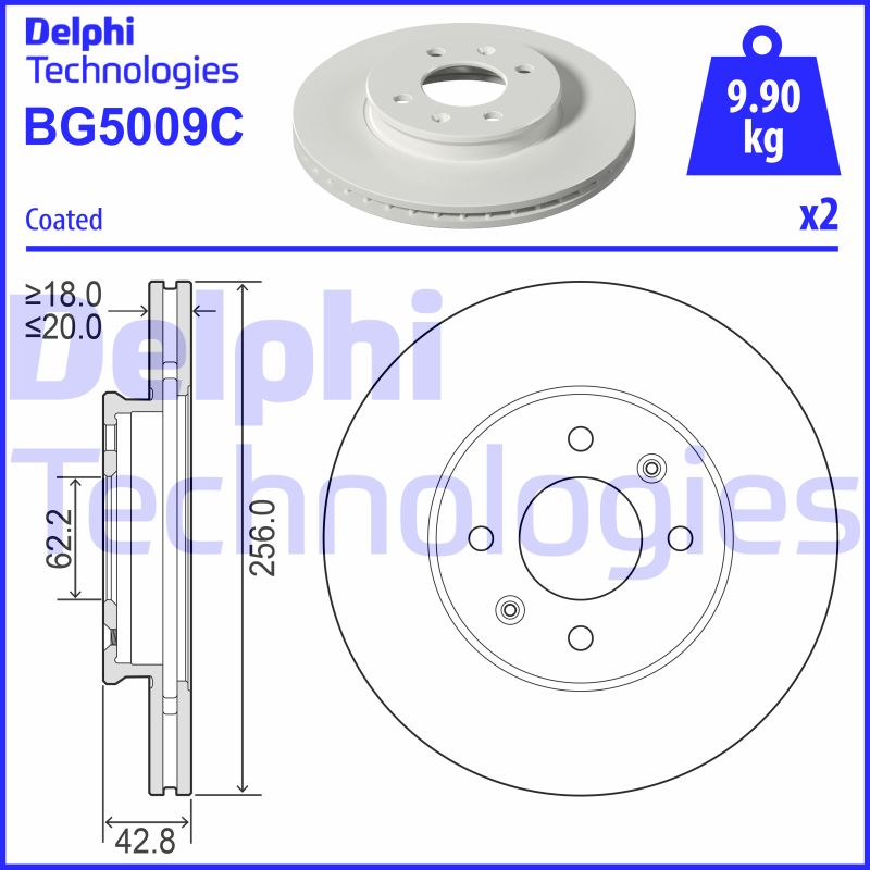 Disc frana BG5009C DELPHI