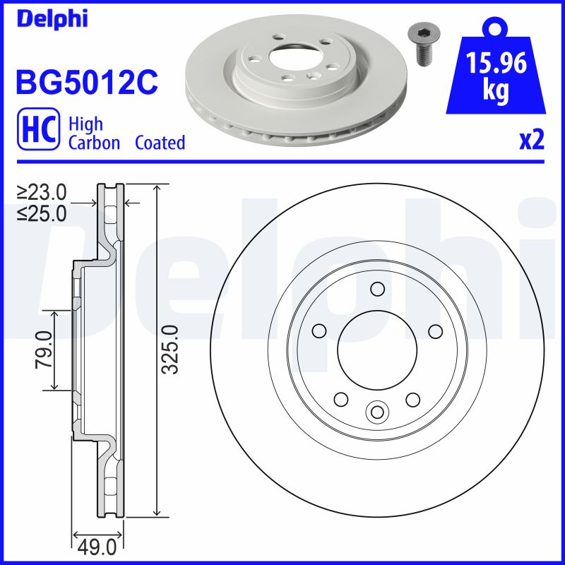 Disc frana BG5012C DELPHI