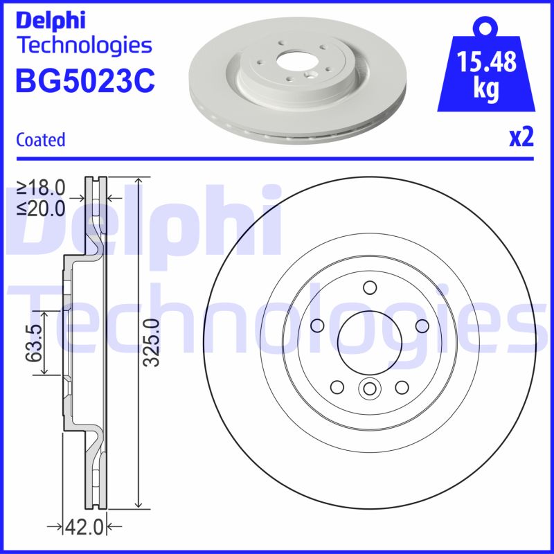 Disc frana BG5023C DELPHI