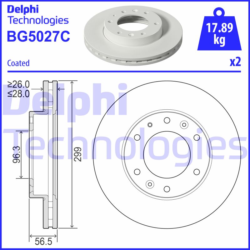 Disc frana BG5027C DELPHI