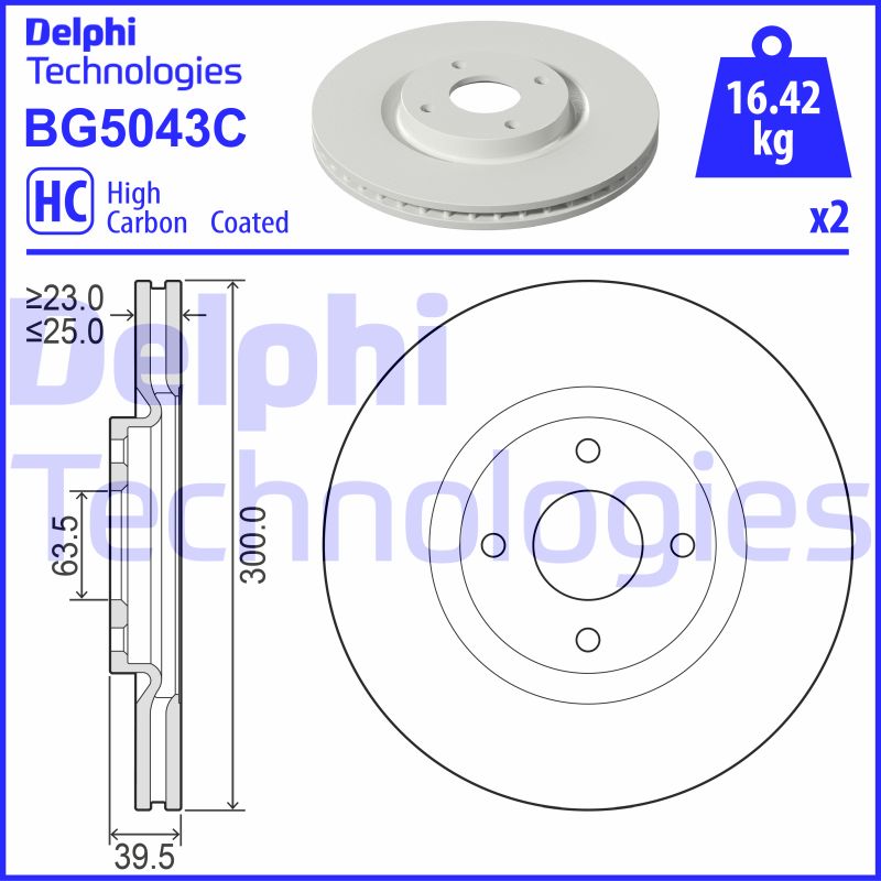 Disc frana BG5043C DELPHI