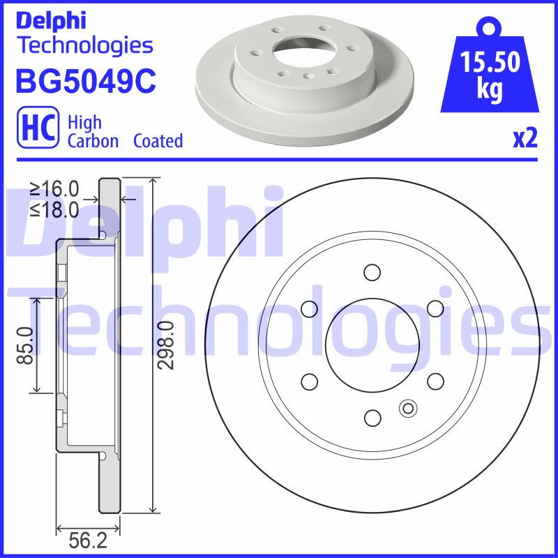 Disc frana BG5049C DELPHI