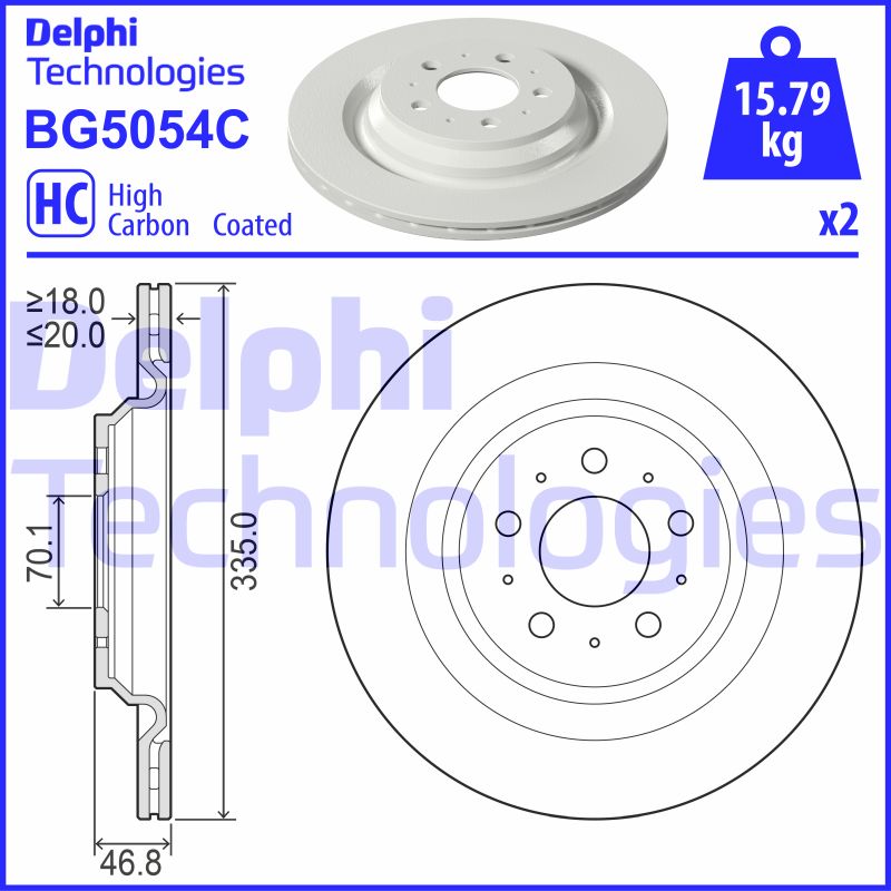 Disc frana BG5054C DELPHI