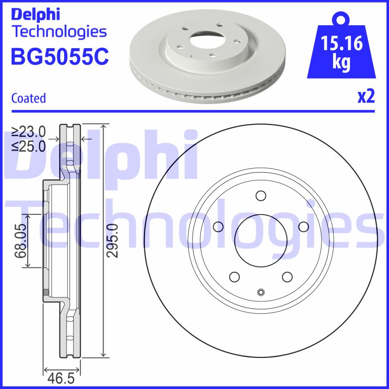 Disc frana BG5055C DELPHI