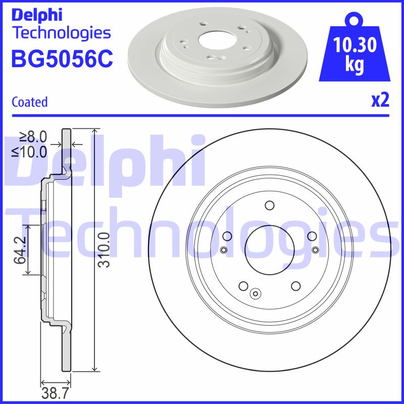 Disc frana BG5056C DELPHI