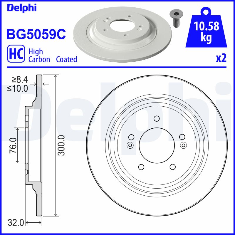 Disc frana BG5059C DELPHI