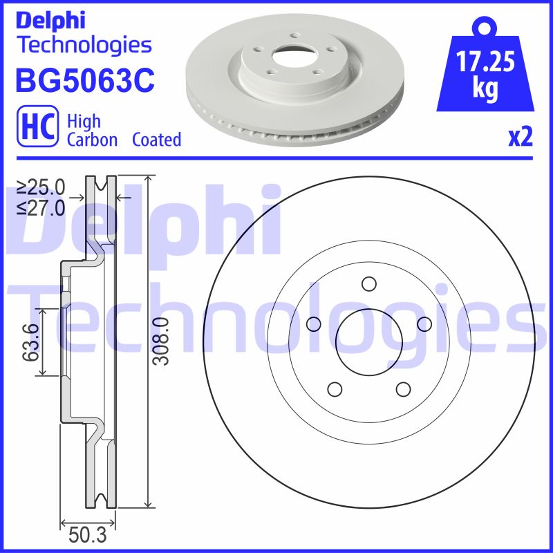 Disc frana BG5063C DELPHI