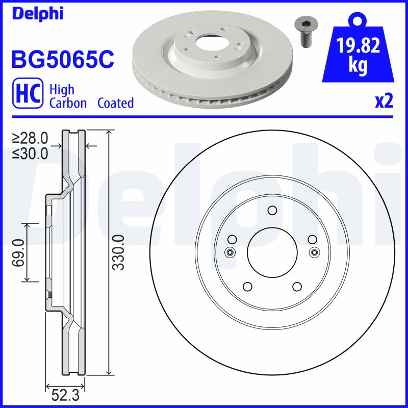 Disc frana BG5065C DELPHI