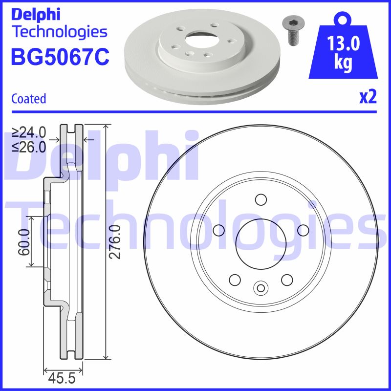 Disc frana BG5067C DELPHI