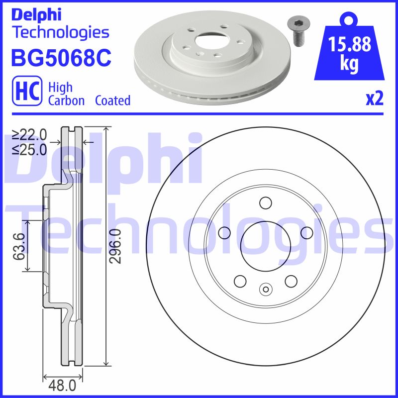 Disc frana BG5068C DELPHI