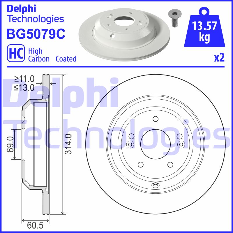 Disc frana BG5079C DELPHI