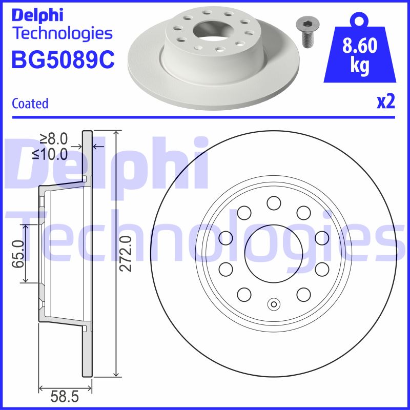 Disc frana BG5089C DELPHI