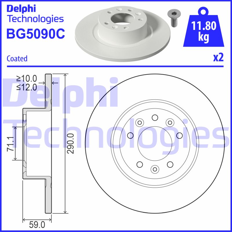 Disc frana BG5090C DELPHI