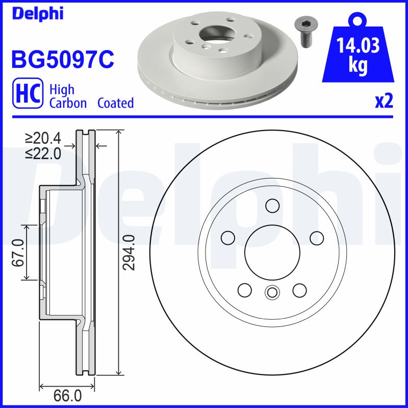 Disc frana BG5097C DELPHI