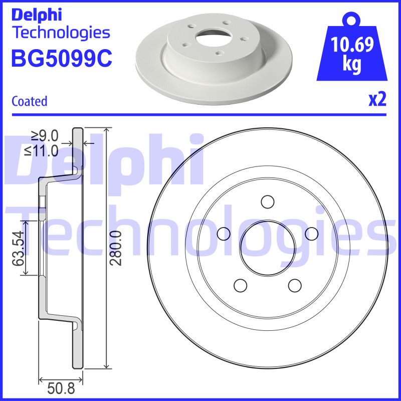 Disc frana BG5099C DELPHI