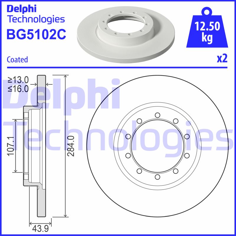 Disc frana BG5102C DELPHI