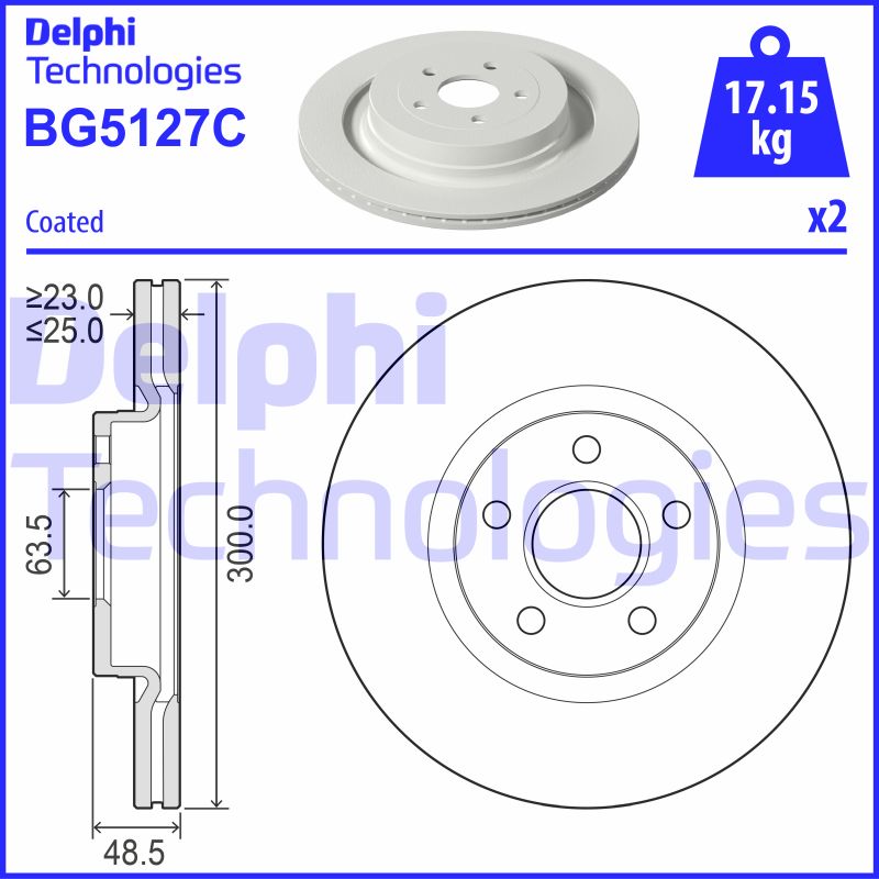 Disc frana BG5127C DELPHI