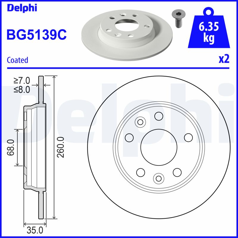 Disc frana BG5139C DELPHI