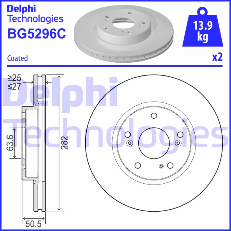 Disc frana BG5296C DELPHI