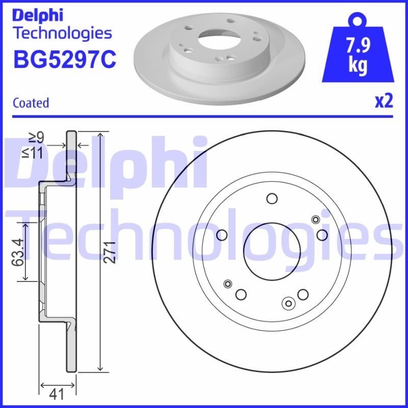 Disc frana BG5297C DELPHI