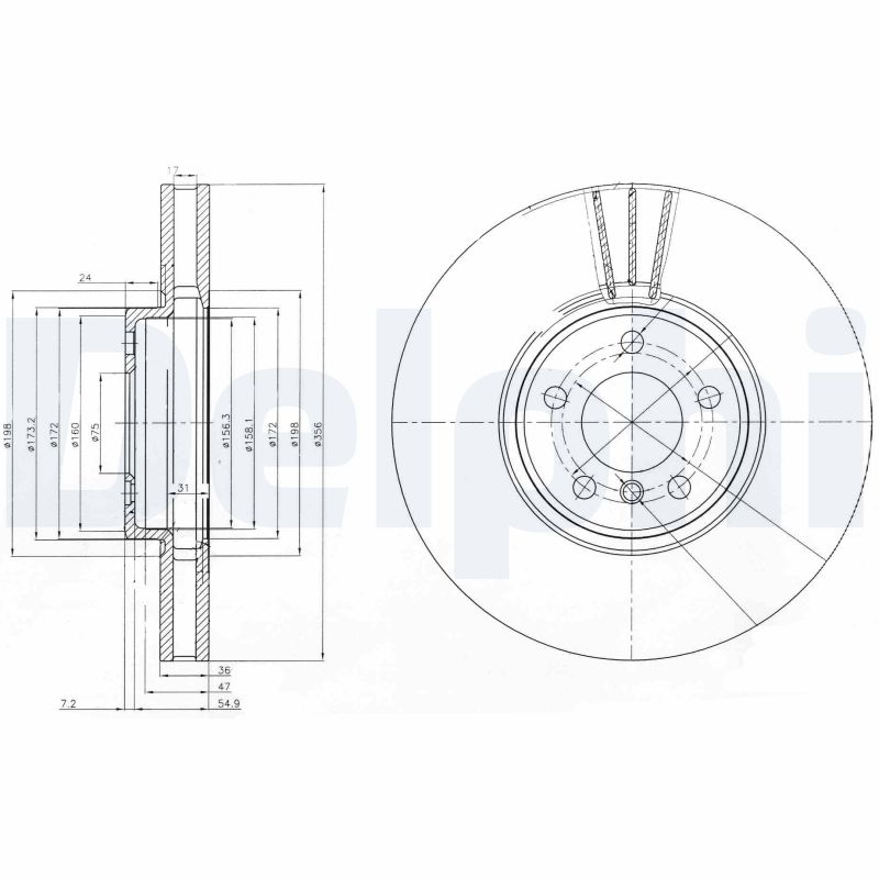 Disc frana BG9004 DELPHI