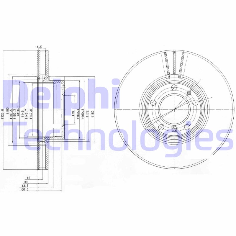 Disc frana BG9005 DELPHI